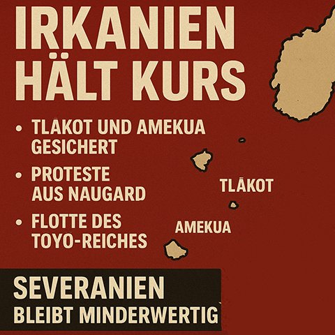 Irkanien hält Kurs.